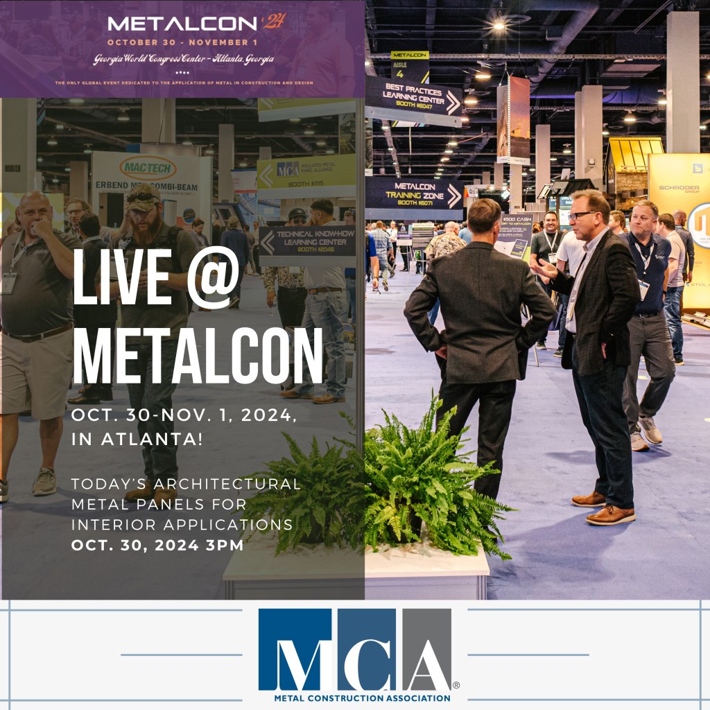 Live @ METALCON | Metal Construction Association Blog